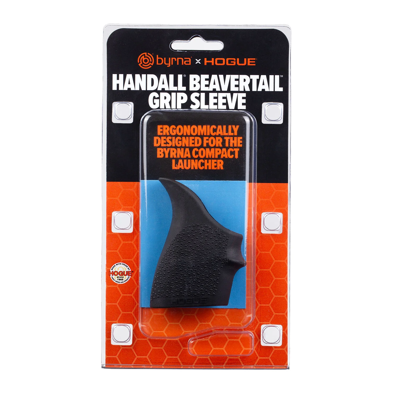 Byrna CL Hogue Handall Beavertail Grip Sleeve - Black - Image 4