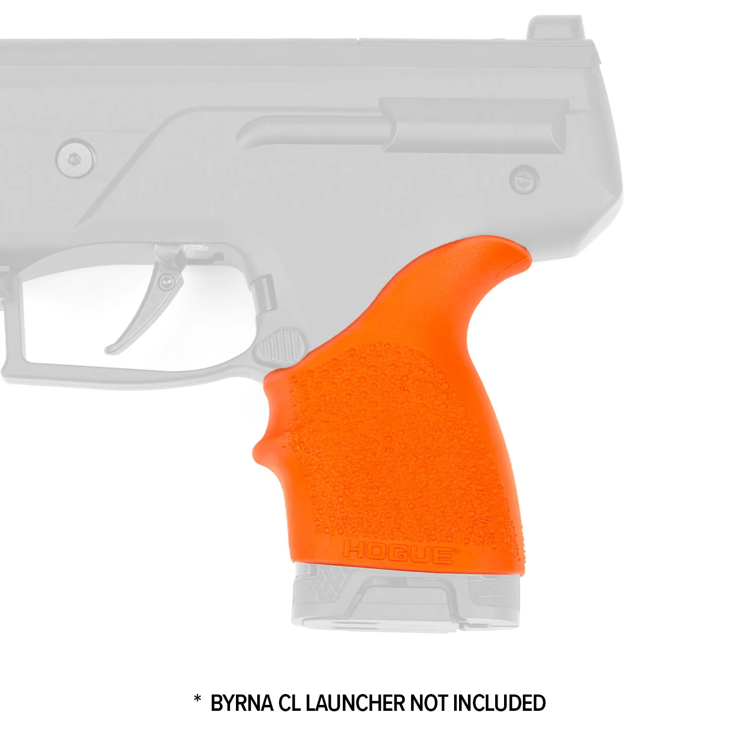 Byrna CL Hogue Handall Beavertail Grip Sleeve - Orange - Image 3